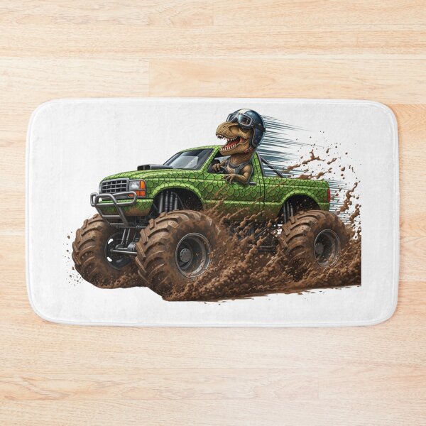 Item preview, T-Rex Monster Truck – Dinosaur Mud Racing Design designed and sold by DinoPrints-shop.
