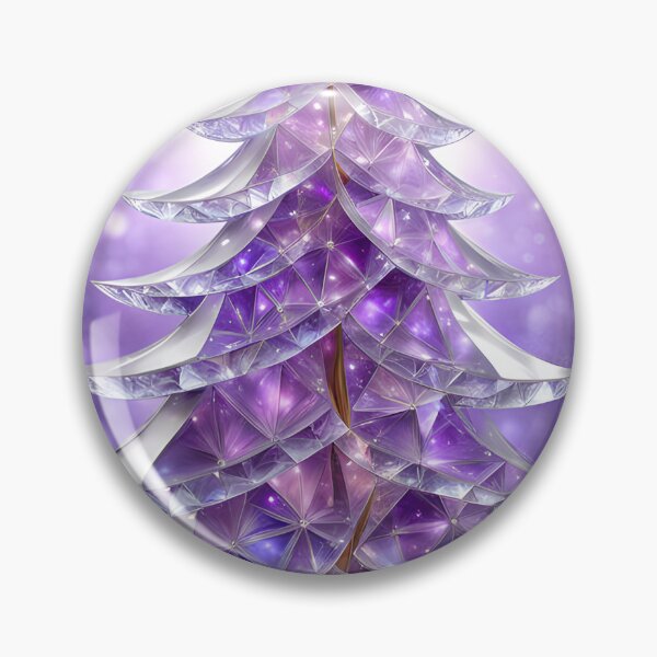 Artikelvorschau, WEIHNACHTSGRUSS WEIHNACHTSBAUM Lila Amethyst Saphir Buntglas Kunstdruck auf Anfrage ~Winterwunderland Partydekoration ~Geburtstagsgeschenk ~Gastgeschenk entworfen und verkauft von Spinning Plates 360.