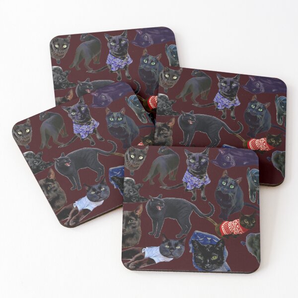 Item preview, Ares Von Meow (The Black Cat From Sioux City, IA) Collage designed and sold by MarMarPhoto.