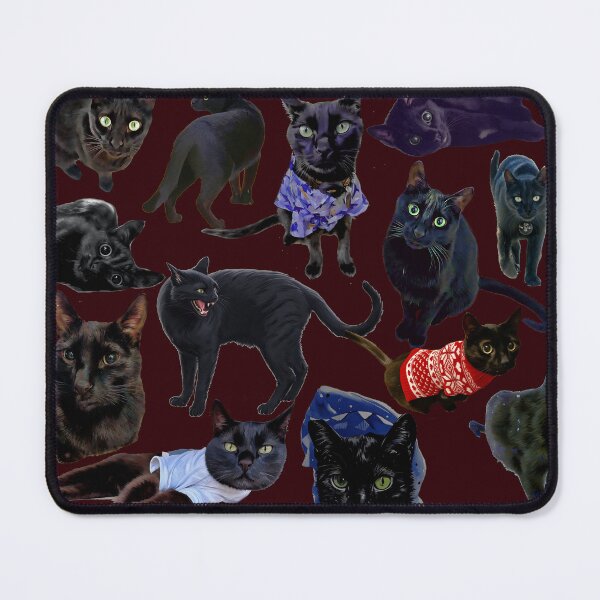 Item preview, Ares Von Meow (The Black Cat From Sioux City, IA) Collage designed and sold by MarMarPhoto.