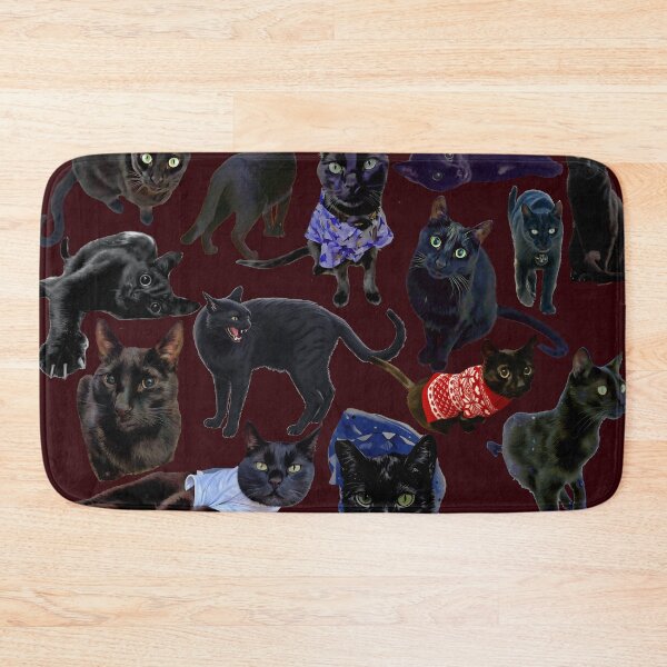 Item preview, Ares Von Meow (The Black Cat From Sioux City, IA) Collage designed and sold by MarMarPhoto.