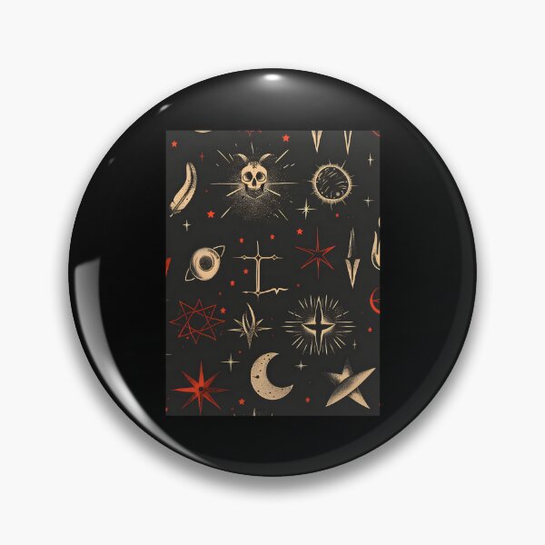 Item preview, Celestial Sigils Gothic Moons Mystical Pattern designed and sold by EalpalRicoin.