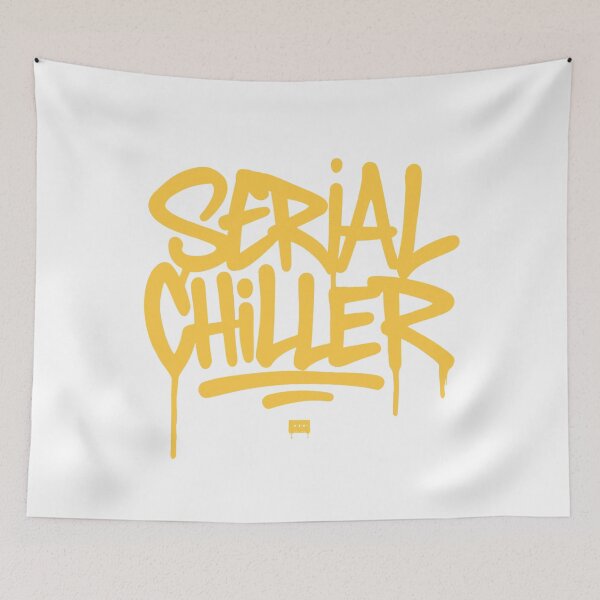 Item preview, Serial Chiller Graffiti Street Art Typography designed and sold by WHITE FLAME PRINTS.