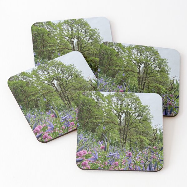 Item preview, Camas lily and red clover meadow designed and sold by EricaVollmer.