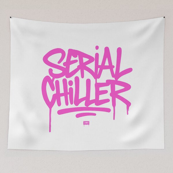 Item preview, Serial Chiller Graffiti Street Art Typography designed and sold by WHITE FLAME PRINTS.