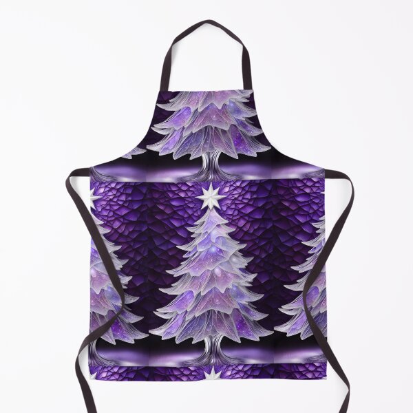 Item preview, SEASONS GREETING CHRISTMAS TREE Purple Amethyst Sapphire Stained Glass Art Print on Demand ~Winter Wonderland Party Decoration~Birthday Gift~Favor designed and sold by Spinning Plates 360.
