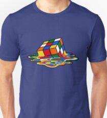 Melting Rubiks Cube: Sheldon from 'The Big Bang Theory' Cool Nerdy Gift Ideas! Unisex T-Shirt