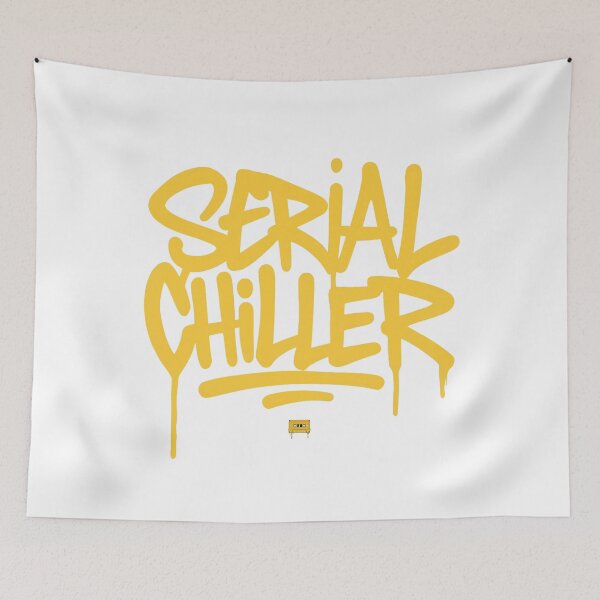 Item preview, Serial Chiller Graffiti Street Art Typography designed and sold by WHITE FLAME PRINTS.
