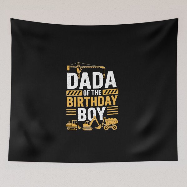 Item preview, Mens Dada of the Birthday Boy Construction Worker Bday Party  designed and sold by EllinoKlemo.