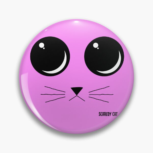 Item preview, Scaredy Cat Face - Black Eyes designed and sold by KaijuCats.