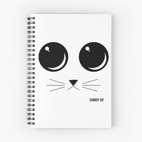 Item preview, Scaredy Cat Face - Black Eyes designed and sold by KaijuCats.