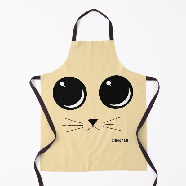 Item preview, Scaredy Cat Face - Black Eyes designed and sold by KaijuCats.