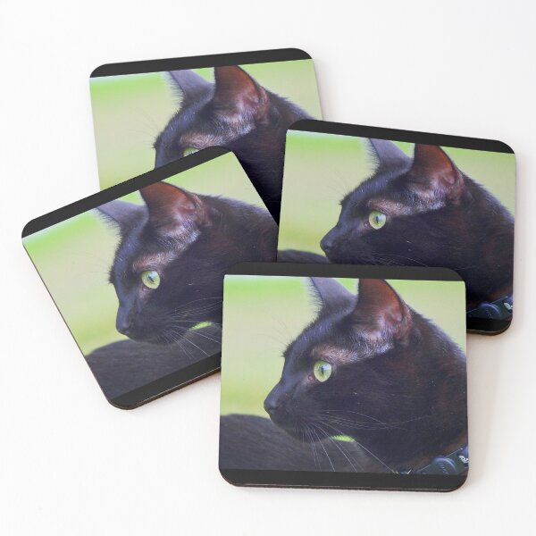 Item preview, Black Cat Green Eyes designed and sold by MarMarPhoto.
