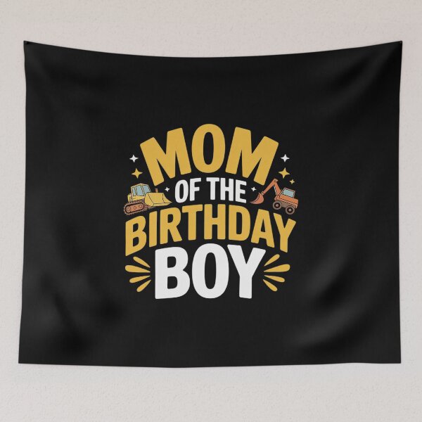 Item preview, Mom of the Birthday Boy Construction Worker Bday Party T  designed and sold by KonstanKoraner.
