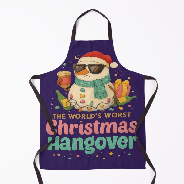 Item preview, Funny Christmas Snowman Hangover Design designed and sold by JollyDoodle Studio.