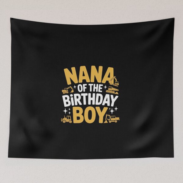 Item preview, Nana of the Birthday Boy Construction Worker Bday Party2  designed and sold by EllinoKlemo.