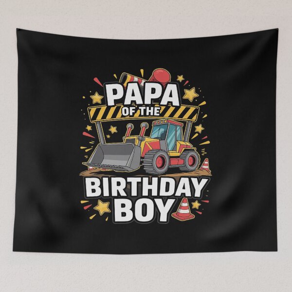 Item preview, Papa of the Birthday Boy Construction Birthday Party T  designed and sold by KonstanKoraner.