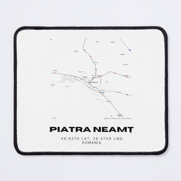 Item preview, Piatra Neamț Romania Minimalist City Map Art designed and sold by RM-Journey.