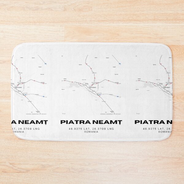 Item preview, Piatra Neamț Romania Minimalist City Map Art designed and sold by RM-Journey.
