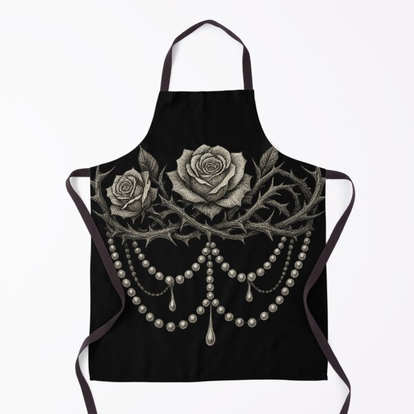 Item preview, Thorn Crown & Roses – Gothic Dark Feminine Pearl Aesthetic designed and sold by Mouraludia.