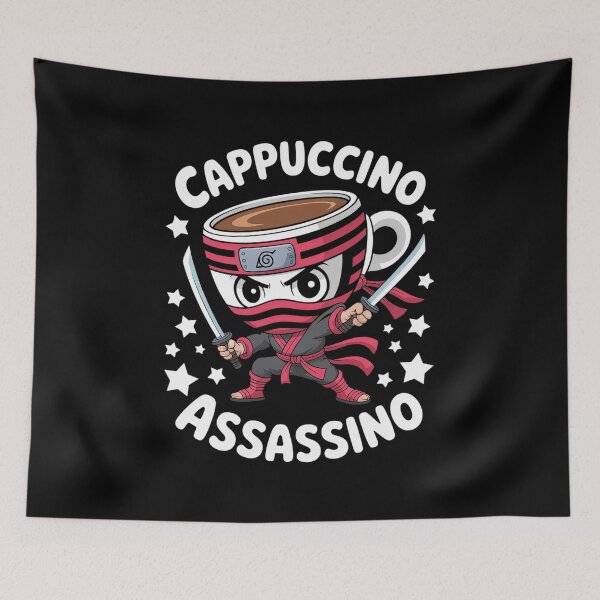 Item preview, Cappuccino-Assassino Italian-Brainrot Coffee Assassin Meme designed and sold by AmparoBoyle.
