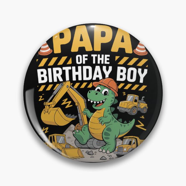Item preview, Papa Of The Birthday Boy Construction Worker Birthday2 designed and sold by KonstanKoraner.