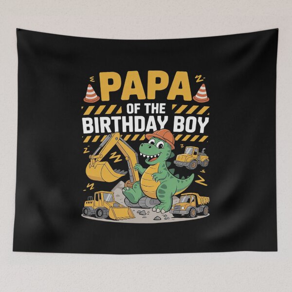Item preview, Papa Of The Birthday Boy Construction Worker Birthday2 designed and sold by KonstanKoraner.