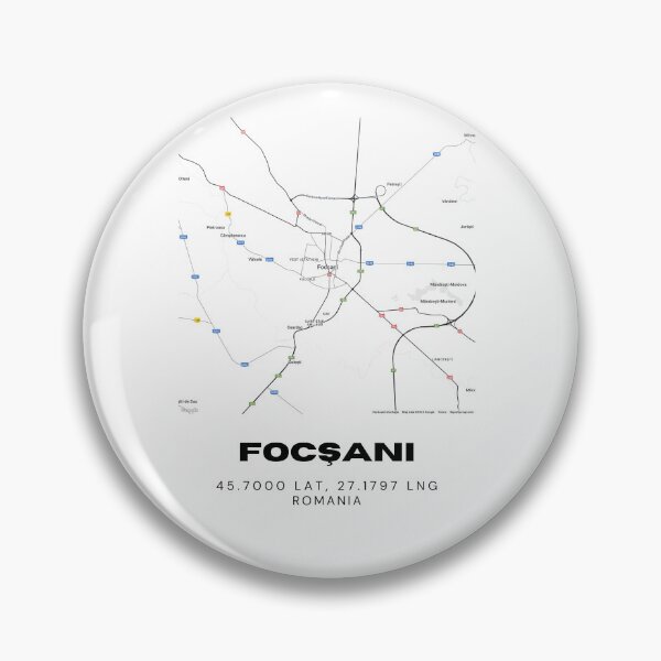 Item preview, Focșani Romania Minimalist City Map Print designed and sold by RM-Journey.