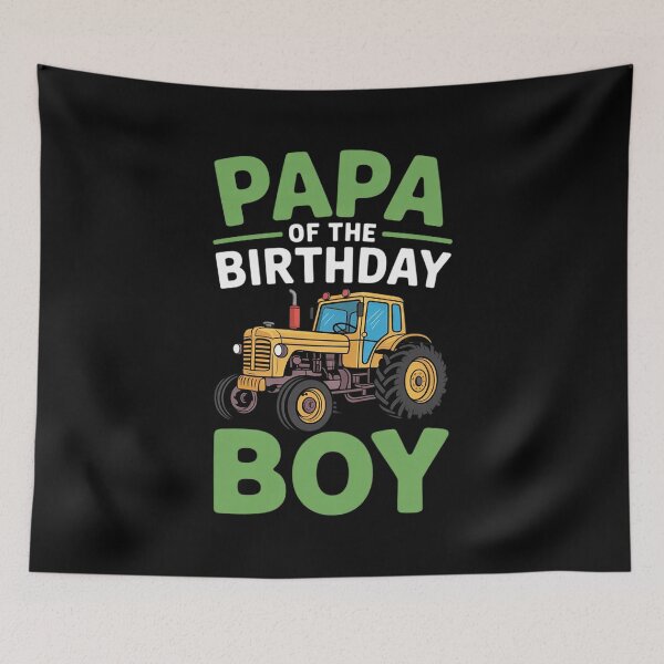 Item preview, Papa of the Birthday Boy Dad Family Tractors Farm Trucks T  designed and sold by KonstanKoraner.