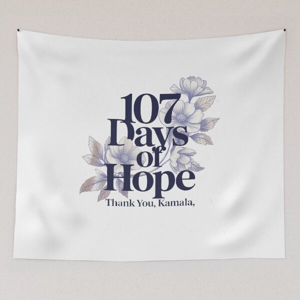 Item preview, 107 Days of Hope Thank You Kamala 107 Days Kamala Harris designed and sold by DrewLeuschke.