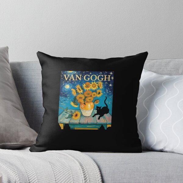 Item preview, Funny Van Gogh Black Cat With Sunflowers Cat for Men Women  designed and sold by AmparoBoyle.