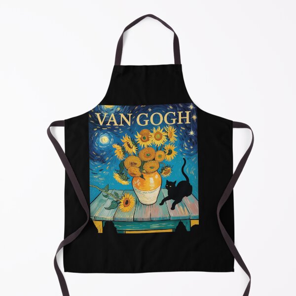 Item preview, Funny Van Gogh Black Cat With Sunflowers Cat for Men Women designed and sold by AmparoBoyle.