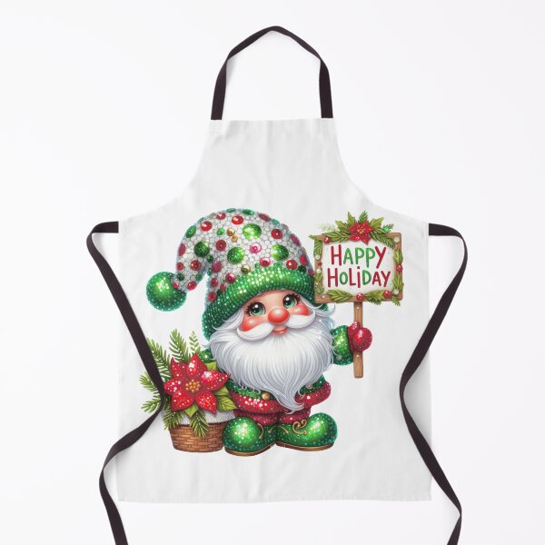 Item preview, Santa Claus 'Happy Holiday' Vibrant Christmas Gnome Art designed and sold by DEC02.