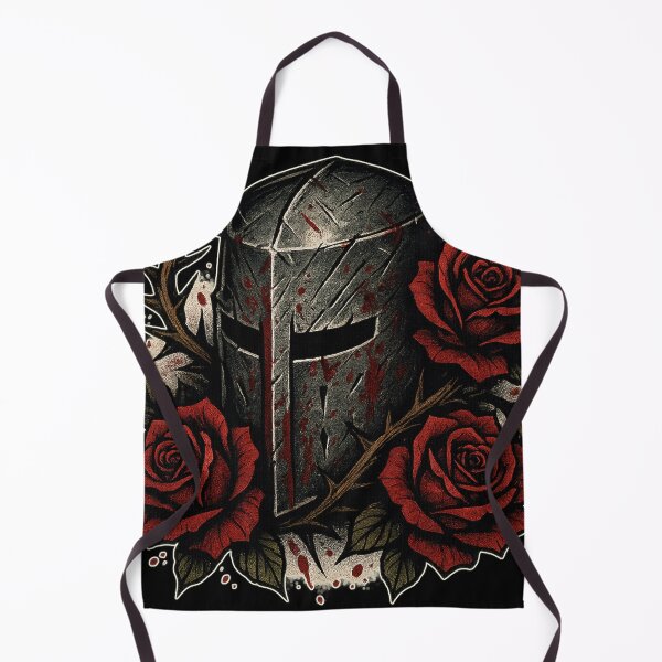 Item preview, Battle Worn Templar Knight Helmet | Neo-Traditional Tattoo Art designed and sold by uNORTHODOX72.
