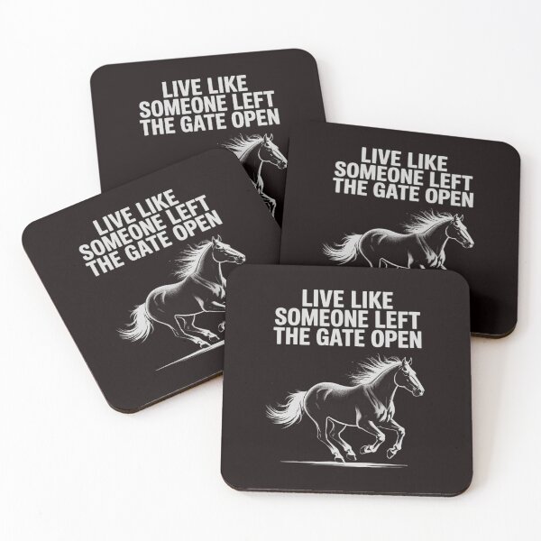 Item preview, Galloping Live Like Someone Left The Gate Open Horse designed and sold by RopboxRone.