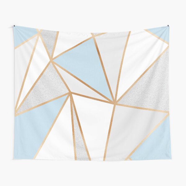 Item preview, Blue, Grey & Gold Geo designed and sold by Blue-Banana.