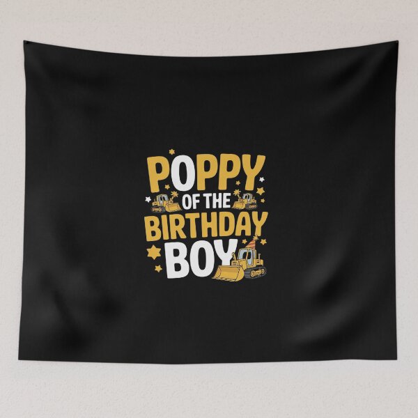 Item preview, Poppy of the Birthday Boy Construction Worker Bday Party  designed and sold by EllinoKlemo.