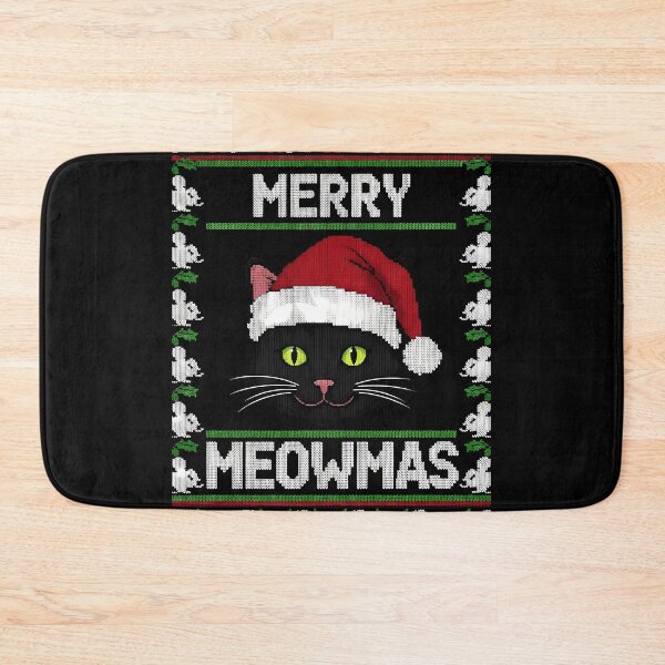 Item preview, Black Cat merry Meowmas ugly christmas sweater 2025 designed and sold by VividDripCo.