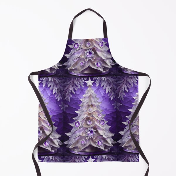 Item preview, SEASONS GREETING CHRISTMAS TREE Purple Amethyst Sapphire Stained Glass Art Print on Demand ~Winter Wonderland Party Decoration~Birthday Gift~Favor designed and sold by Spinning Plates 360.