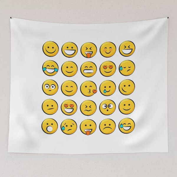 Item preview, Emojis Emoticons Smileys Smiley Faces designed and sold by TotalityDesigns.