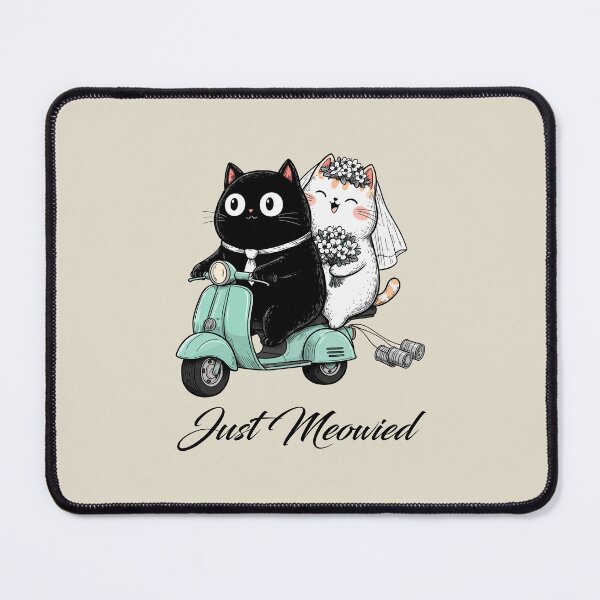 Item preview, Just Married Cats, A Vintage Scooter designed and sold by OrenjiArtShop.