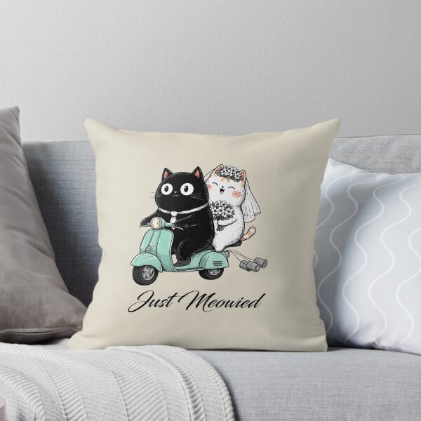 Item preview, Just Married Cats, A Vintage Scooter designed and sold by OrenjiArtShop.