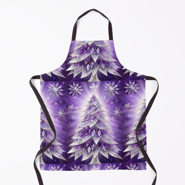 Item preview, SEASONS GREETING CHRISTMAS TREE Purple Amethyst Sapphire Stained Glass Art Print on Demand ~Winter Wonderland Party Decoration~Birthday Gift~Favor designed and sold by Spinning Plates 360.
