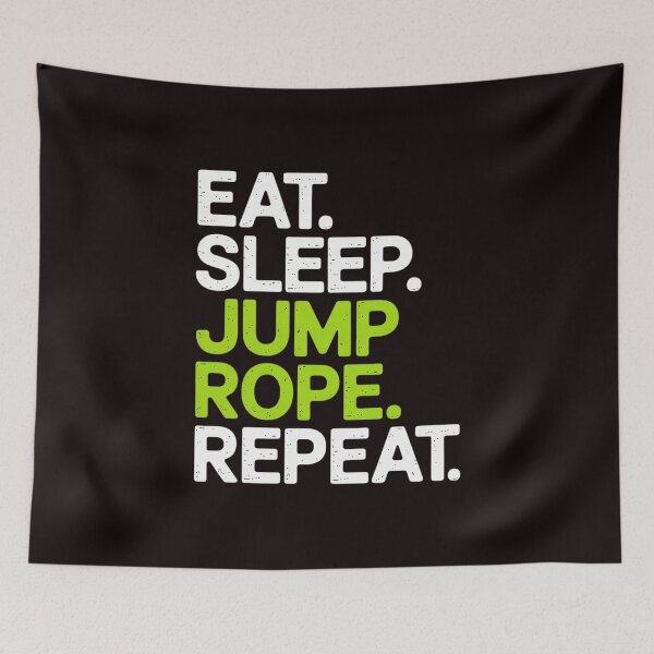Item preview, Eat Sleep Jump Rope Repeat Roping Jumping Skipping designed and sold by RopboxRone.