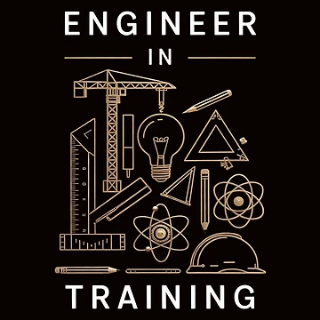 Artwork thumbnail, Engineer In Training Future Engineer Holding Engineering by RopboxRone