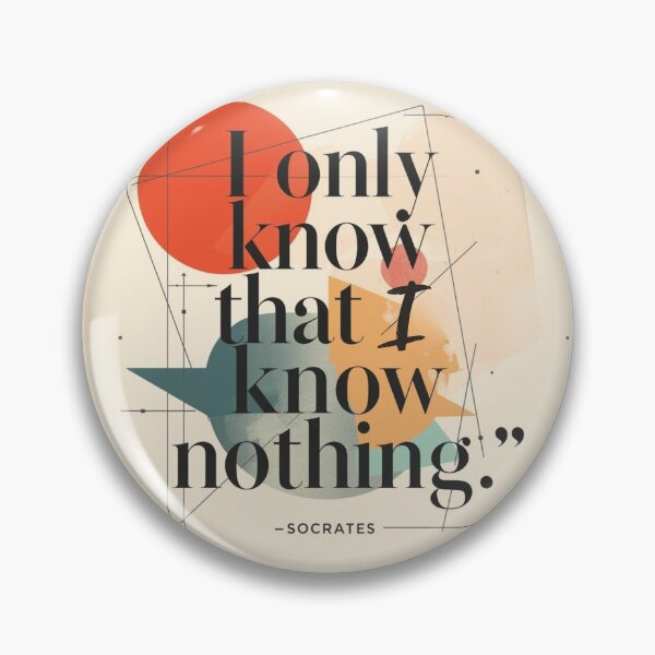 Item preview, "I only know that I know nothing" Socrates sentence designed and sold by Filologica.