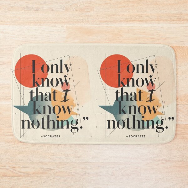 Item preview, "I only know that I know nothing" Socrates sentence designed and sold by Filologica.