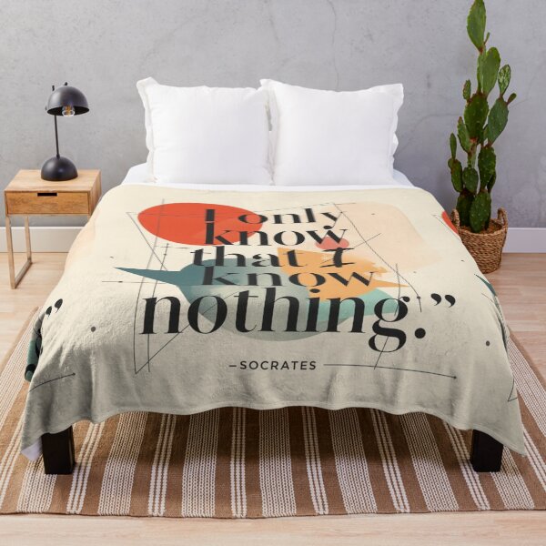 Item preview, "I only know that I know nothing" Socrates sentence designed and sold by Filologica.