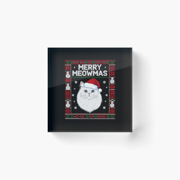 Item preview, White Persian merry Meowmas ugly christmas sweater 2025 designed and sold by VividDripCo.