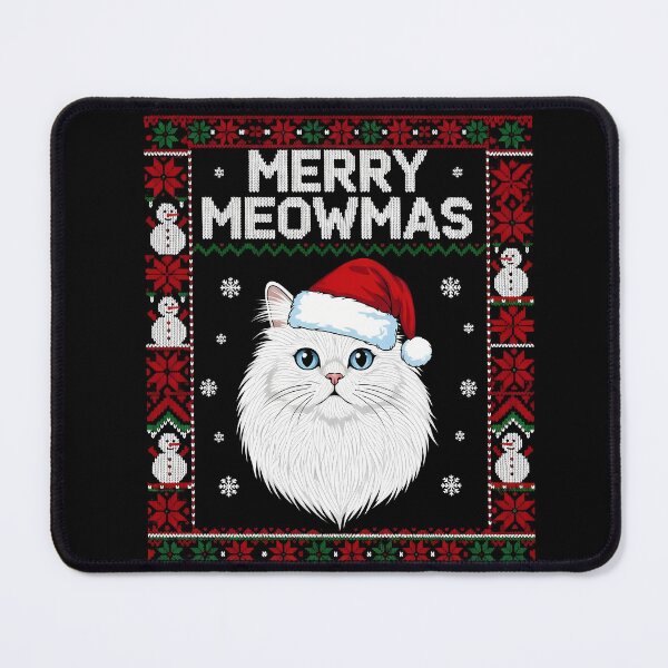 Item preview, White Persian merry Meowmas ugly christmas sweater 2025 designed and sold by VividDripCo.